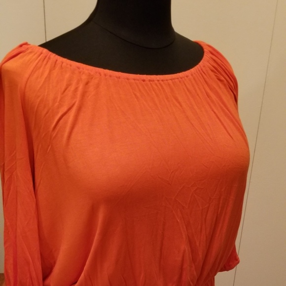 Jessica London Tops - Soft Knit Peplum Peasant Blouse